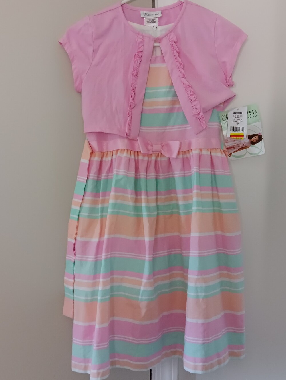 NWT! Adorable Bonnie Jean Kids Summer Dress